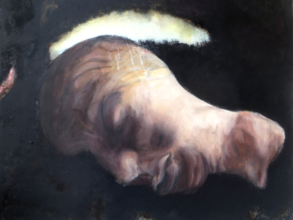„Schlaf der Sinne“, 2014, Acryl auf Leinwand, 115 x 145 cm