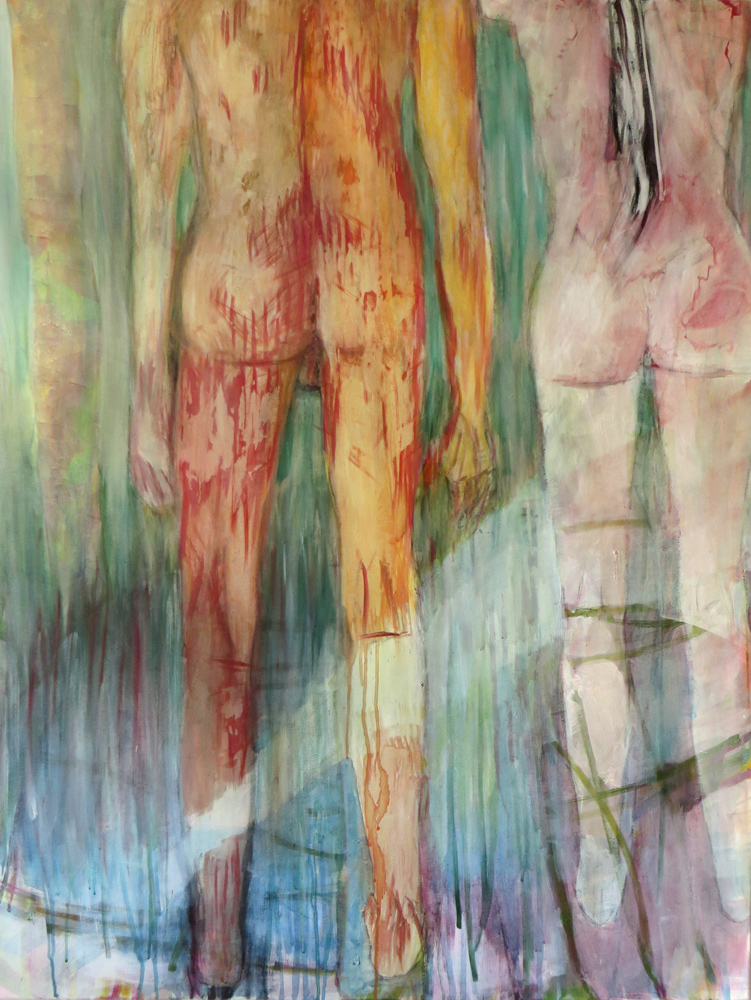 „Pilger“, 2018, Acryl auf Leinwand, 140 x 115 cm