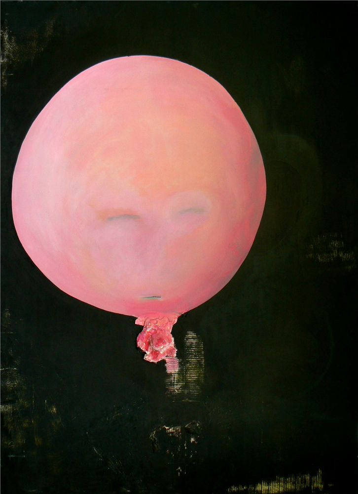 „knapp davor…“, („just before…“), 2019, Acryl auf Leinwand, 190 x 135 cm
